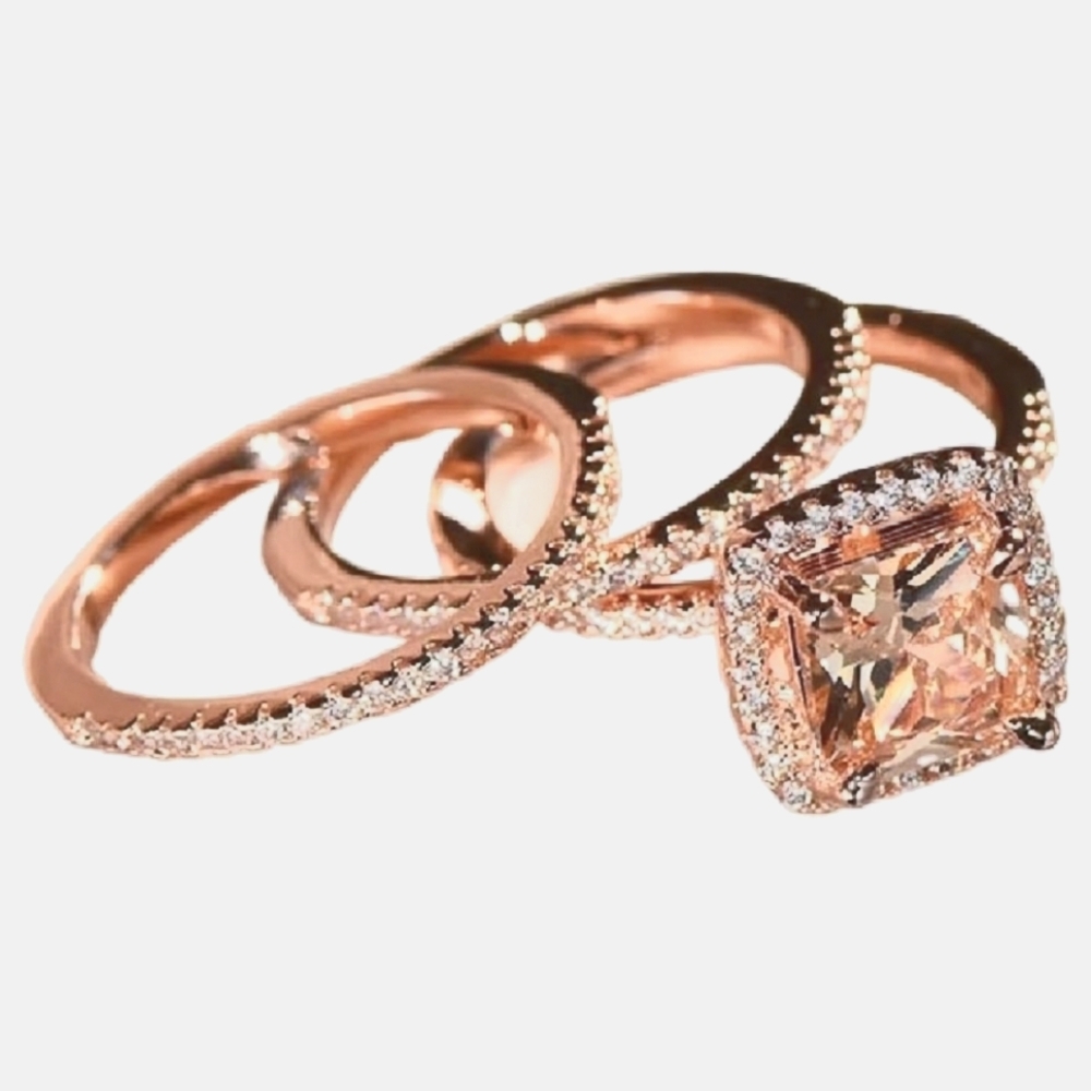 18k Rose Gold Ring Size 6